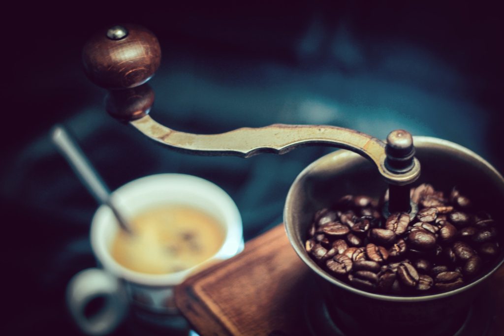 vintage coffee beans grinder
